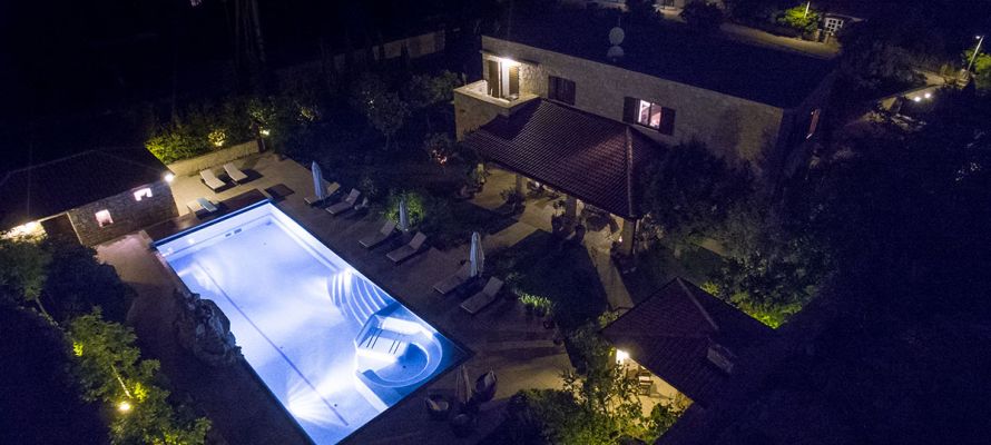 Villa Renata i bazen iz zraka